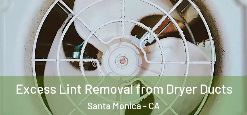 Excess Lint Removal from Dryer Ducts Santa Monica - CA
